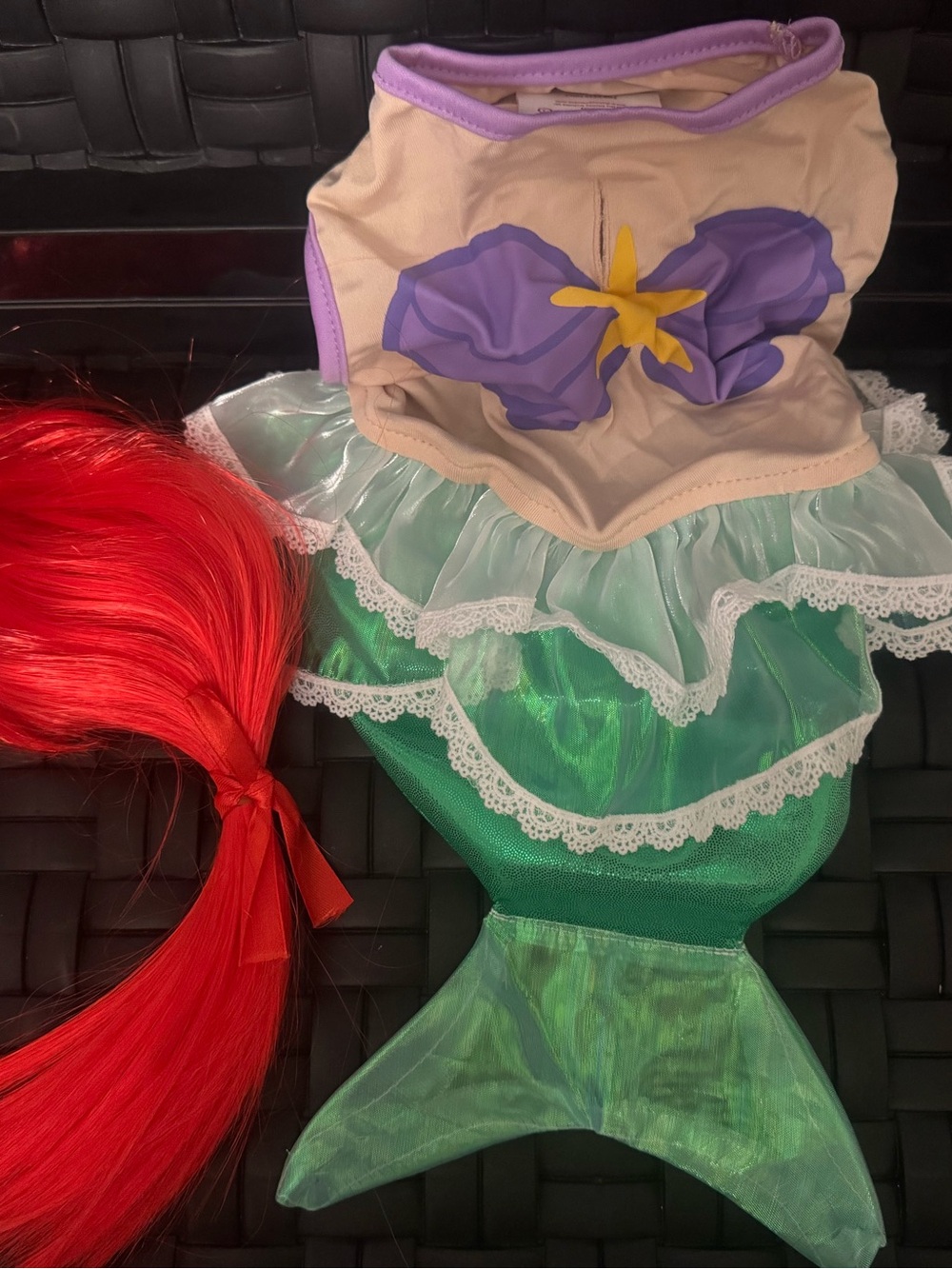 Halloween Disney Princess Ariel Little Mermaid Dog Costume, Small New Funny Gift
